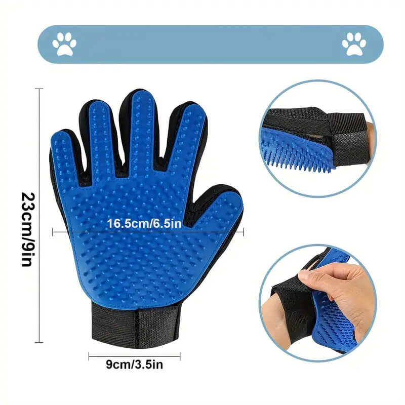 1 Pair Hair Remover Pet Grooming Gloves