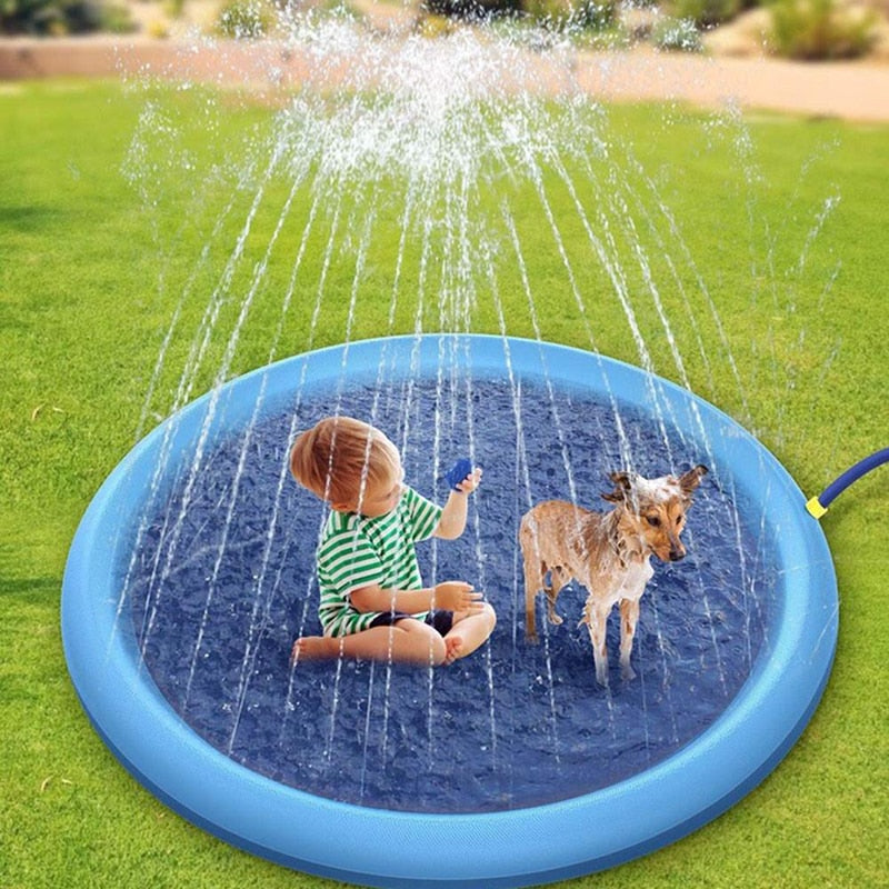 Splash Sprinkler Pad for Dogs Pet Swimming Pool Bathtub