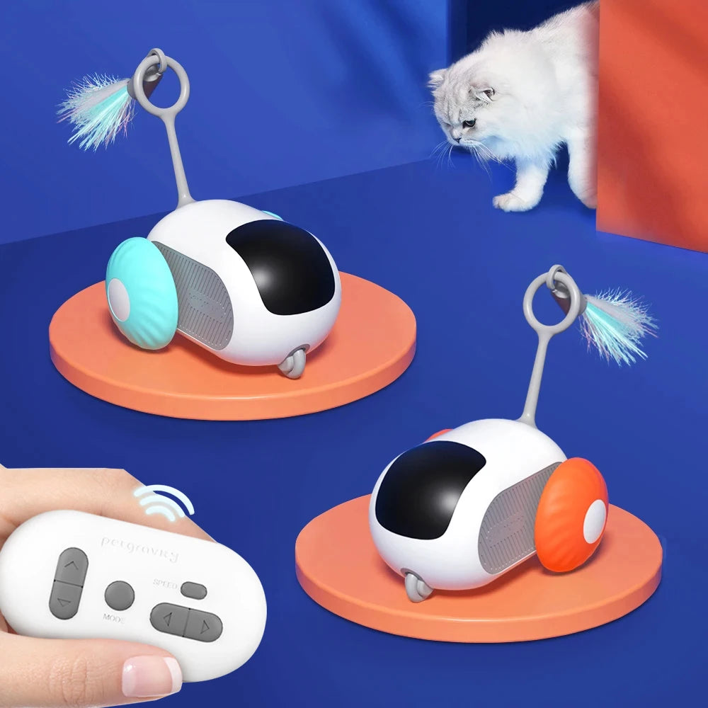 Smart Remote Control Automatic Moving Car Cat Toy – On Pets Life