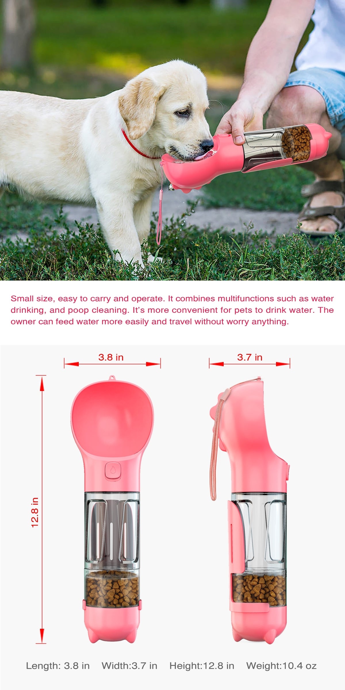 Multifunctional Pet Water Bottle