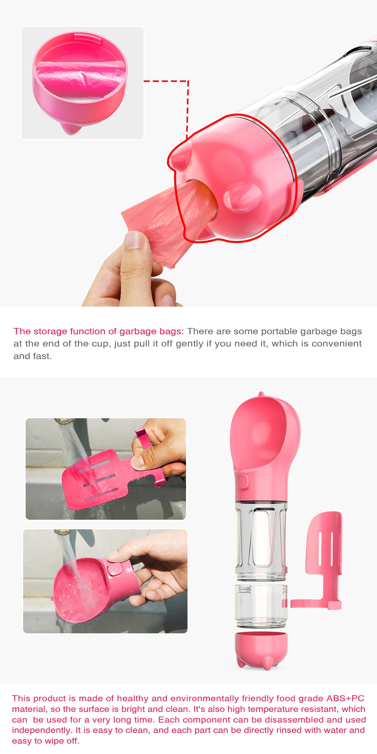 Multifunctional Pet Water Bottle