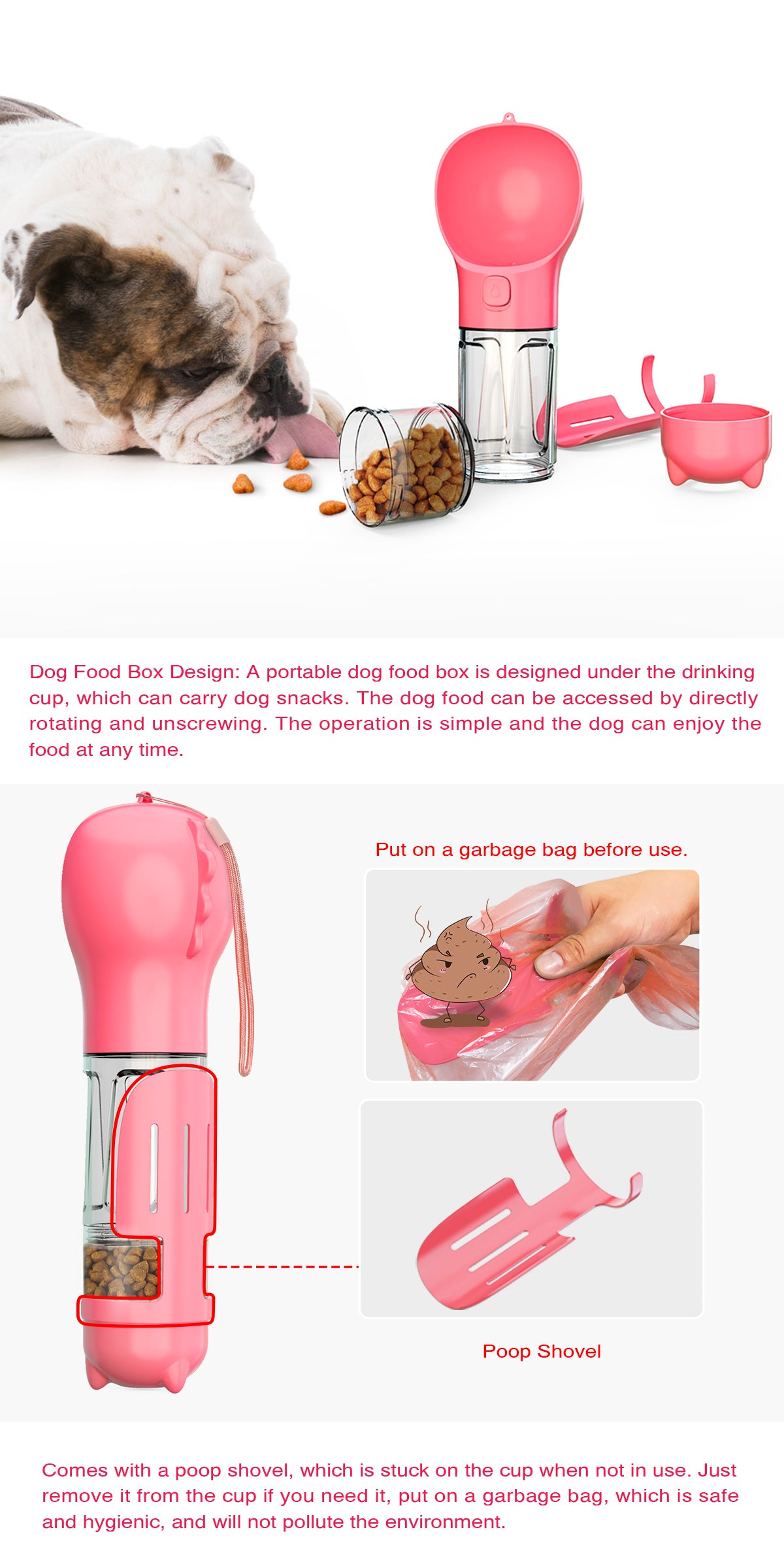 Multifunctional Pet Water Bottle